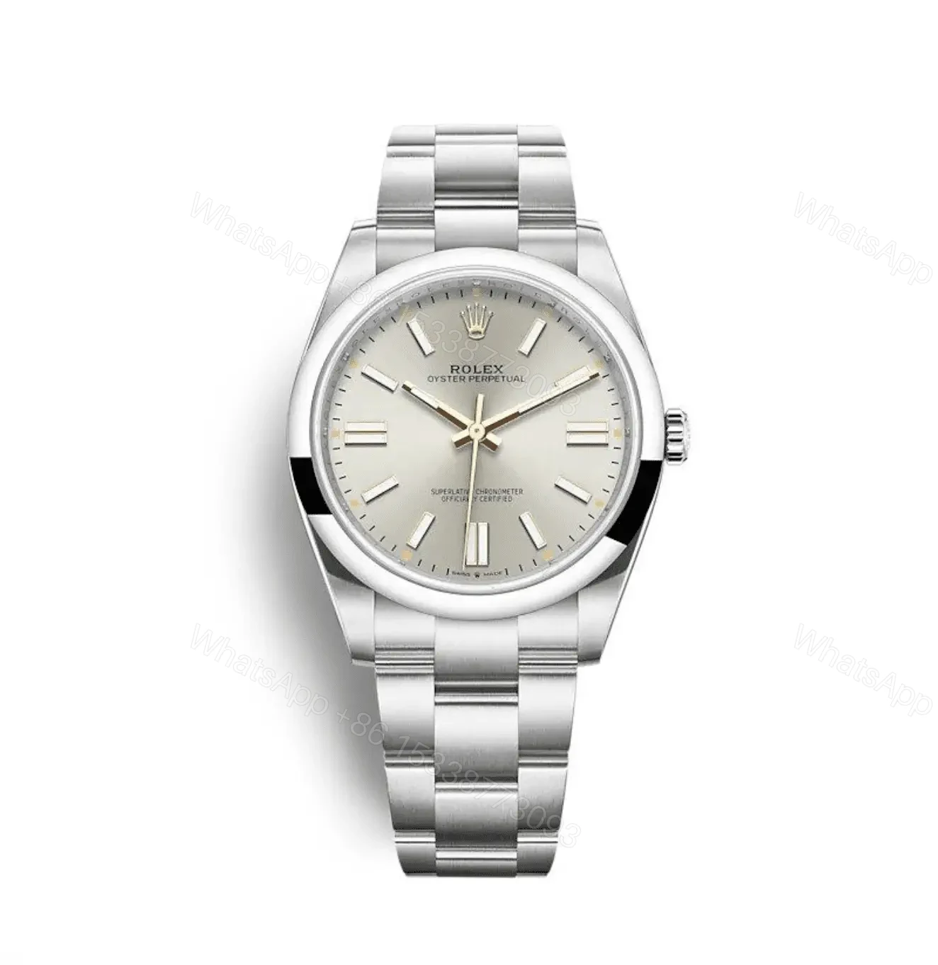 Rolex Oyster Perpetual 41mm Silver Replica — view 1