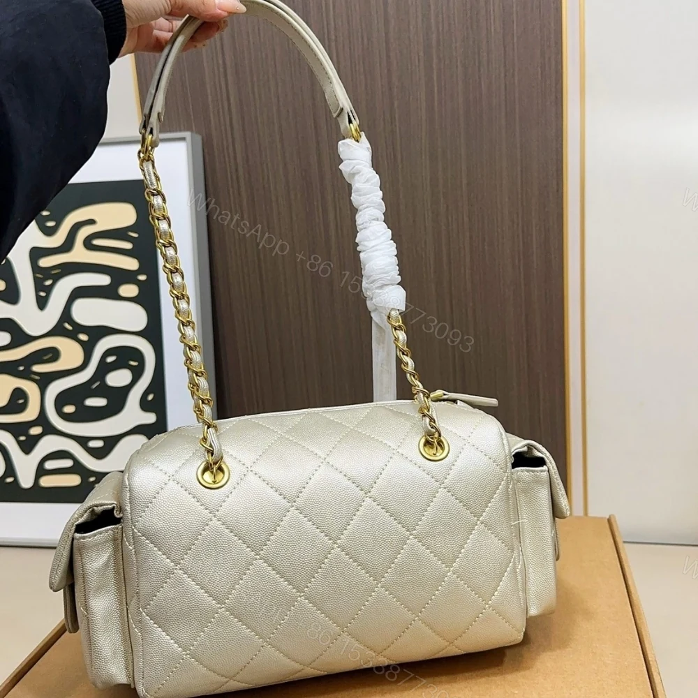 View 5 of Chanel Small Bowling Bag Light Beige 25Cm