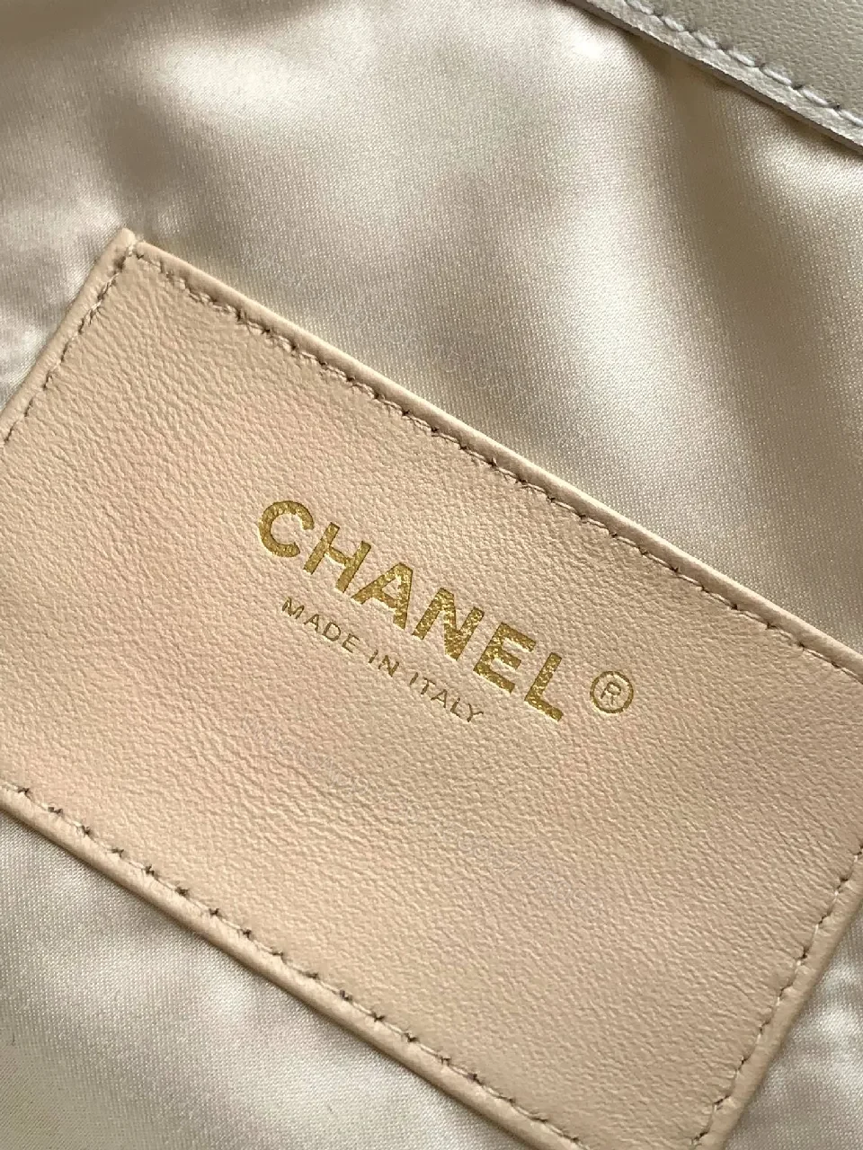 View 9 of Chanel-Inspired Tweed Handbag with Gold Hardware