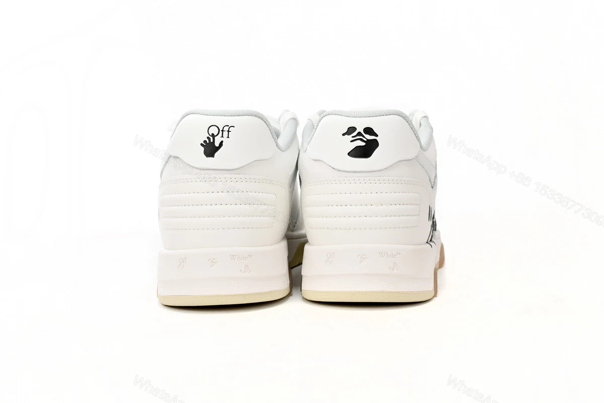 View 14 of OFF-WHITE Out Of Office OOO Low Tops For Walking White Black OMIA189R21 LEA00 20101