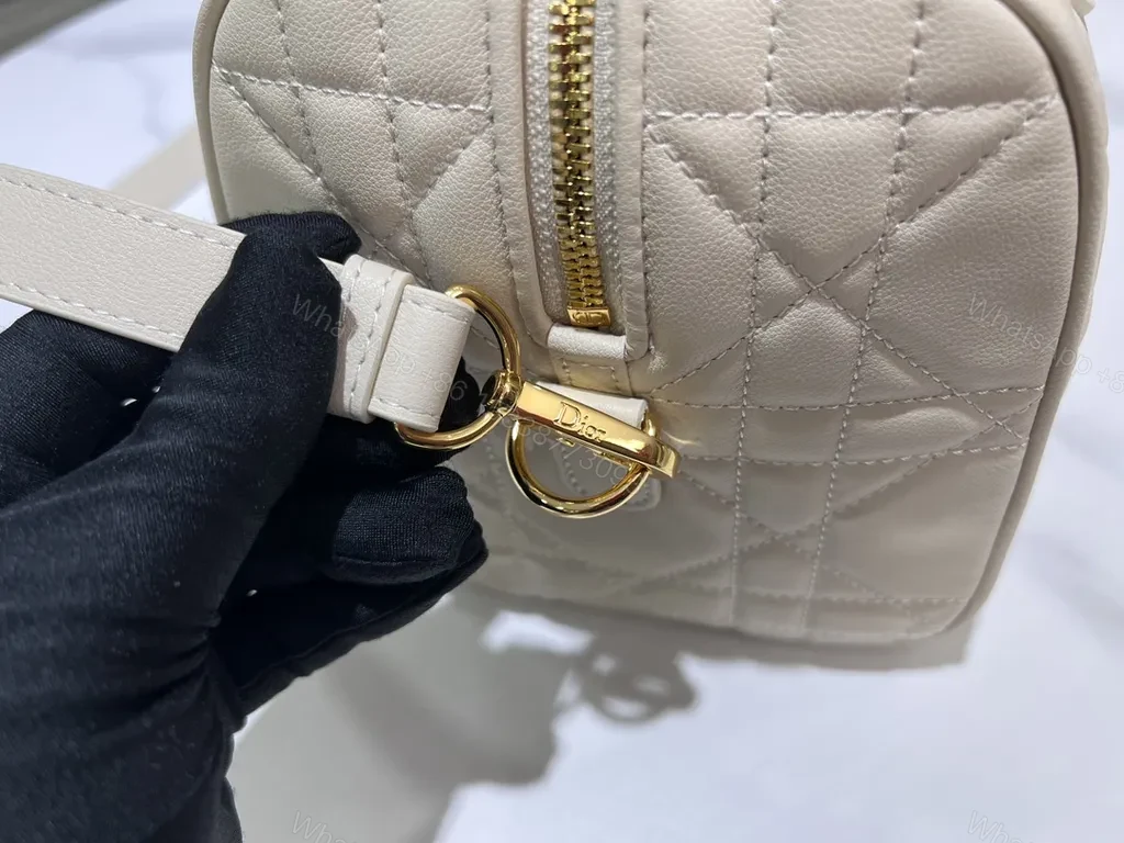 View 6 of Chic Quilted Mini Satchel â€“ Luxury Dior-Inspired Carryall