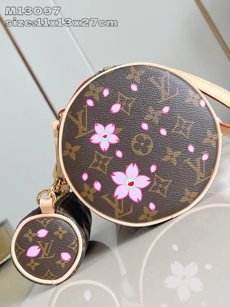 View 5 of Chic Monogram Floral Satchel: Bold, Structured Day-to-Night Bag
