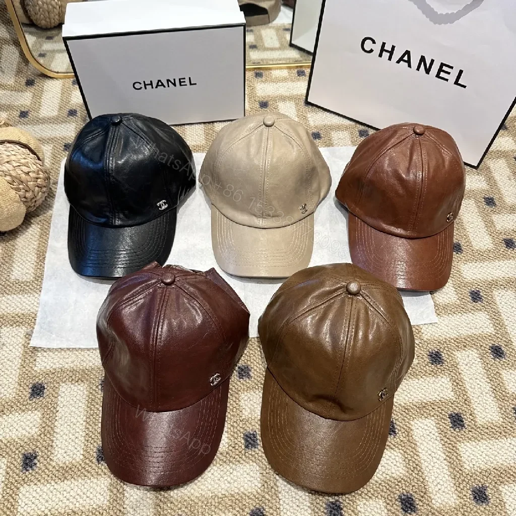 View 6 of Brown Leather Cap Everyday Luxury Cap
