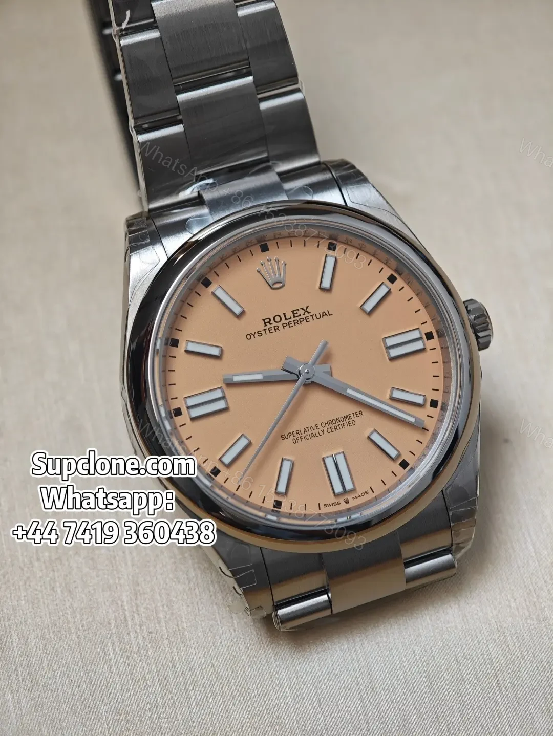 View 4 of Rolex Super Clone Oyster Perpetual M126000-0012 36mm Yellow Dial 3230 Movement