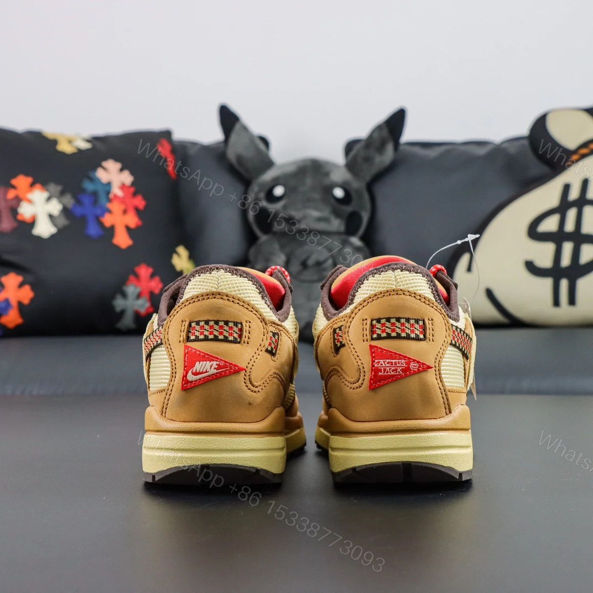 View 7 of Travis Scott x Nike Air Max 1 Wheat Reps