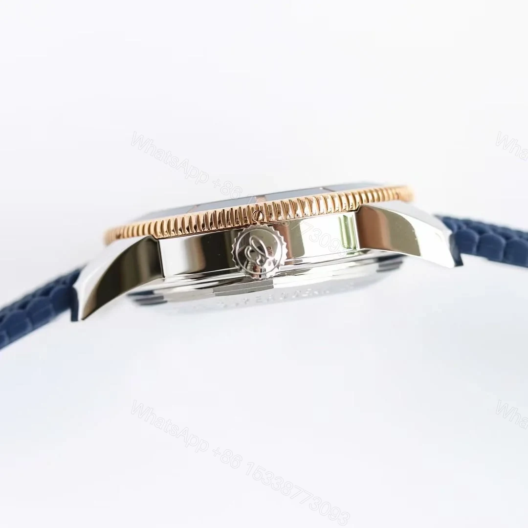 View 6 of Breitling Superocean Heritage Two Tone Blue Replica 42MM Premium Rubber Strap Edition UB2010161C1S1