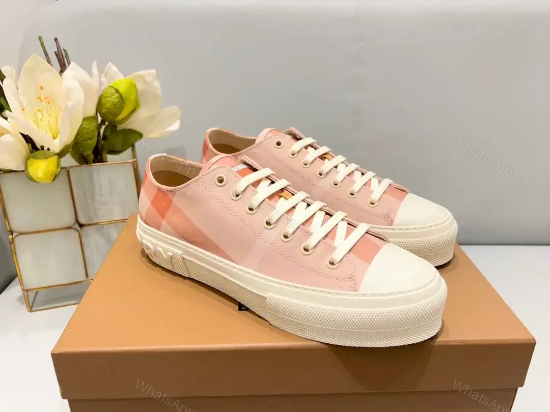 View 2 of BURBERRY CHECK COTTON SNEAKERS – BBR128