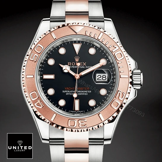 View 6 of Rolex Yacht-Master 116621-0002 Rose Gold Automatic Brown Dial Replica