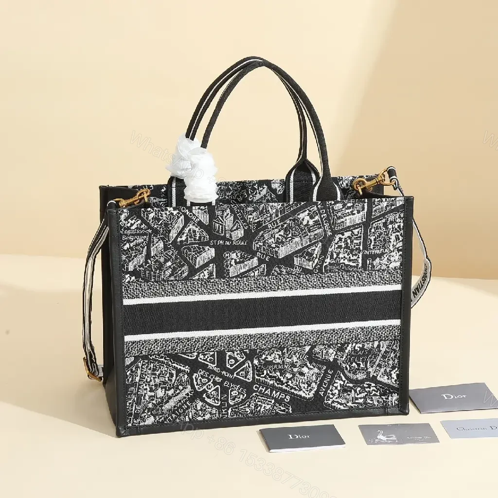 View 10 of Chic Graphic Canvas Tote: Premium Street-Ready Luxe Bag