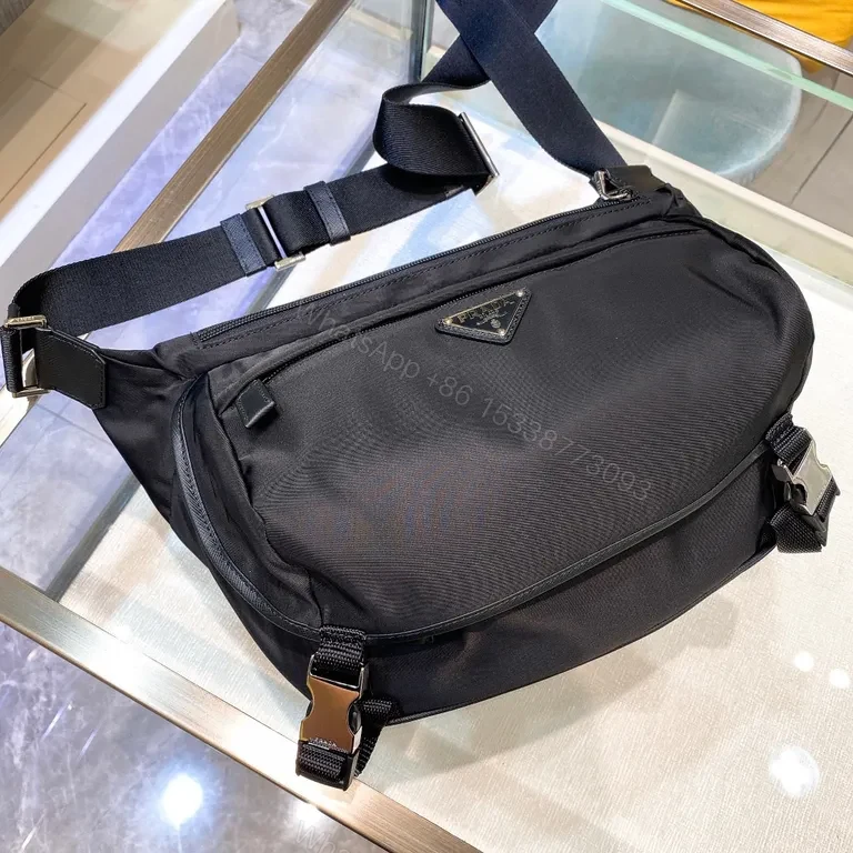 View 5 of Compact Black Crossbody: Prada-Inspired, Lightweight & Durable