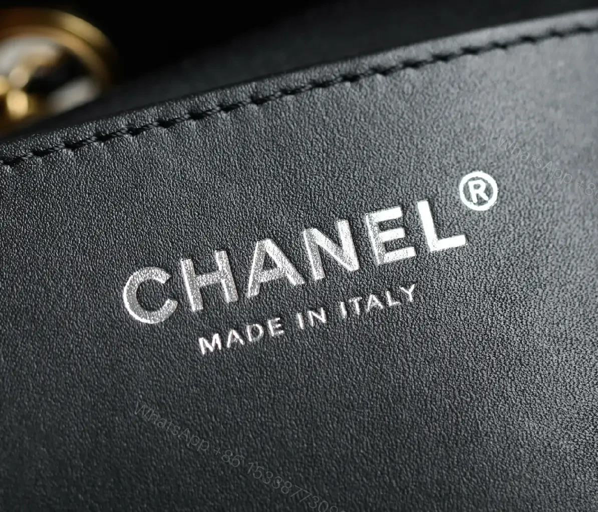 View 3 of Quilted Leather Crossbody: Luxe Chain-Detail Bag