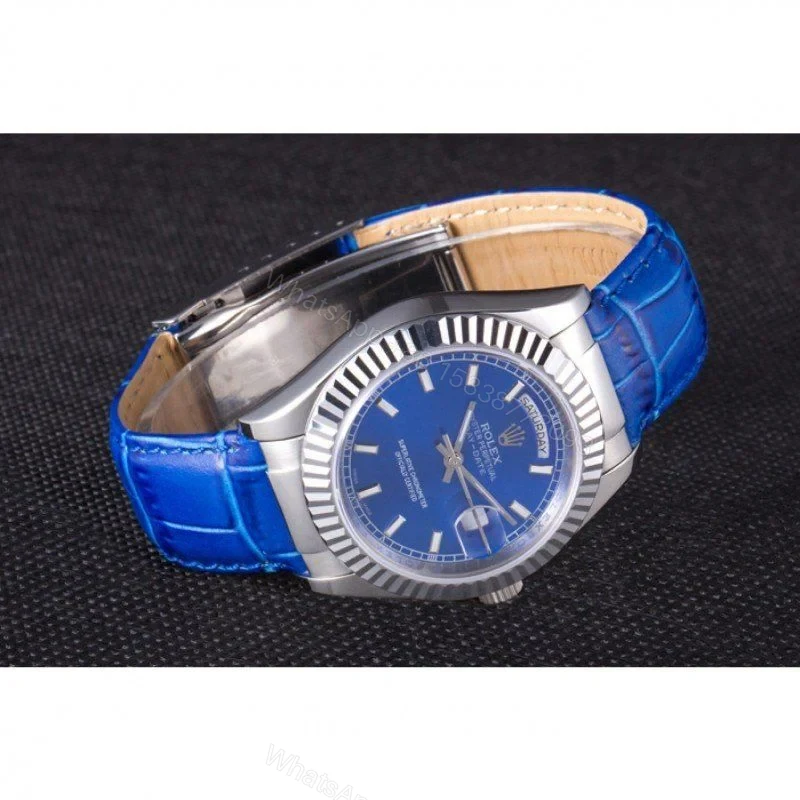 View 4 of Superclone Rolex Day-Date Blue Dial 621490 35 mm