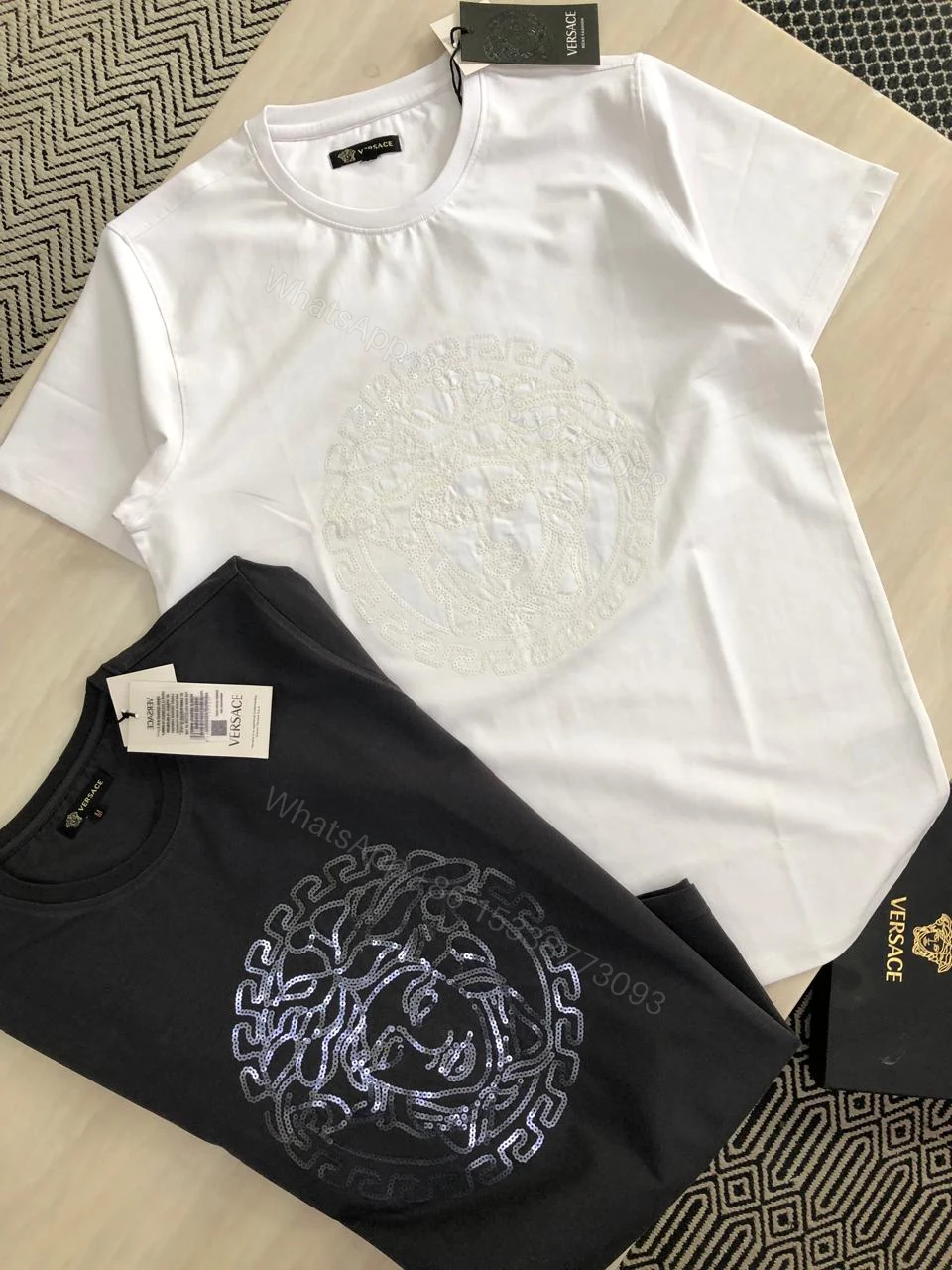 View 5 of FIRST COPY VERSACE COTTON ROUND NECKS ( UNISEX )