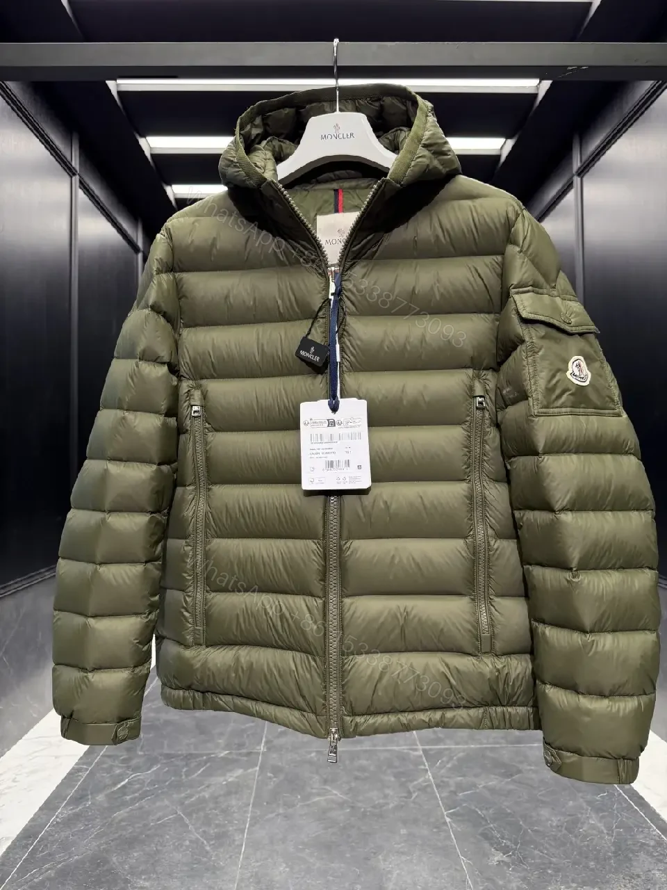View 8 of Olive Puffer Jacket: Technical Warmth, Luxe Details, Outdoor-Urban