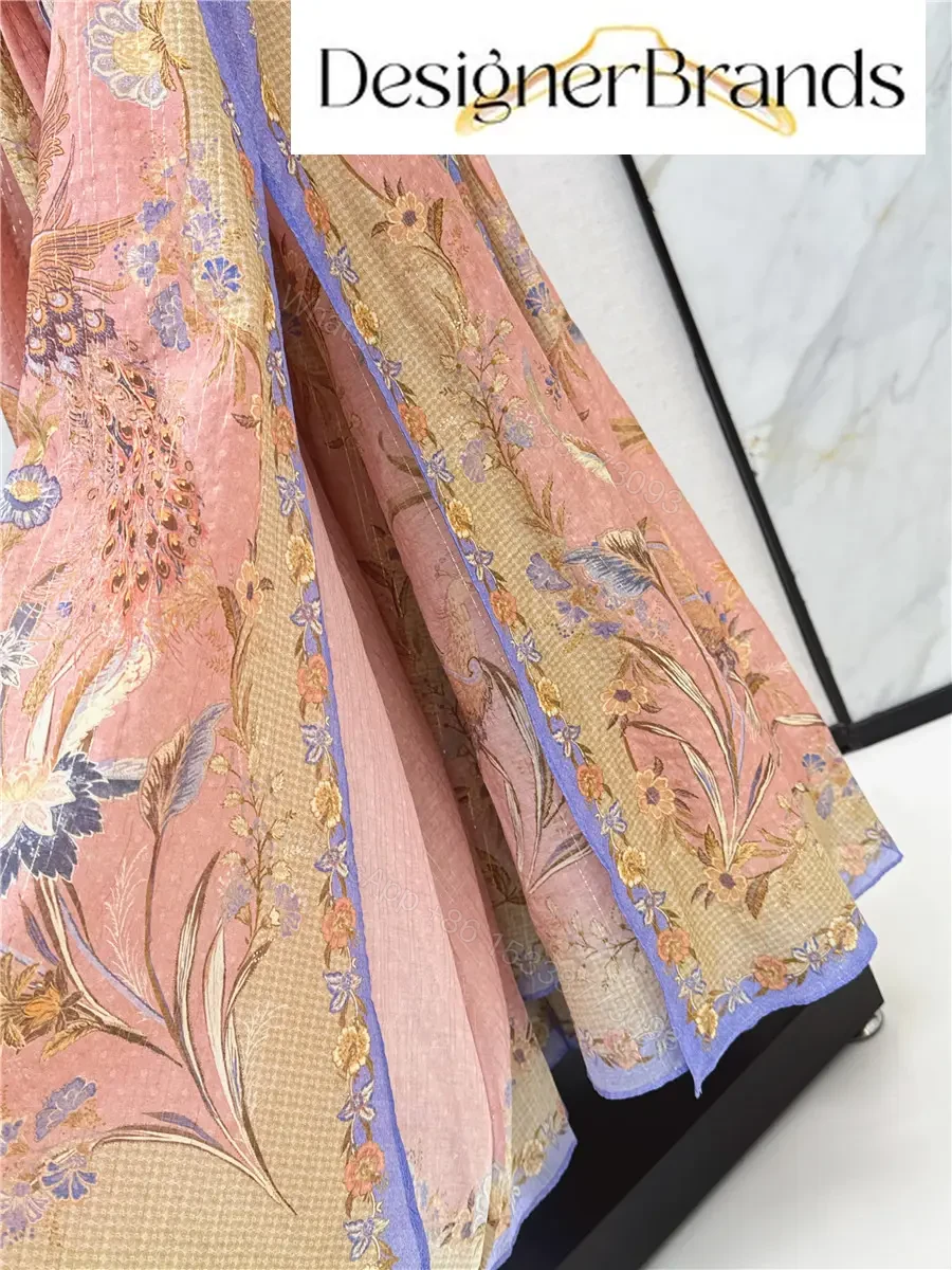 View 5 of Zimmermann Indra Printed Silk-Cotton Blend Halter Maxi Dress