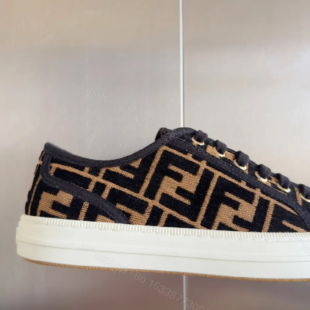 View 9 of Lux Patterned Low-Top Sneakers: Modern Craftsmanship, Subtle Luxury