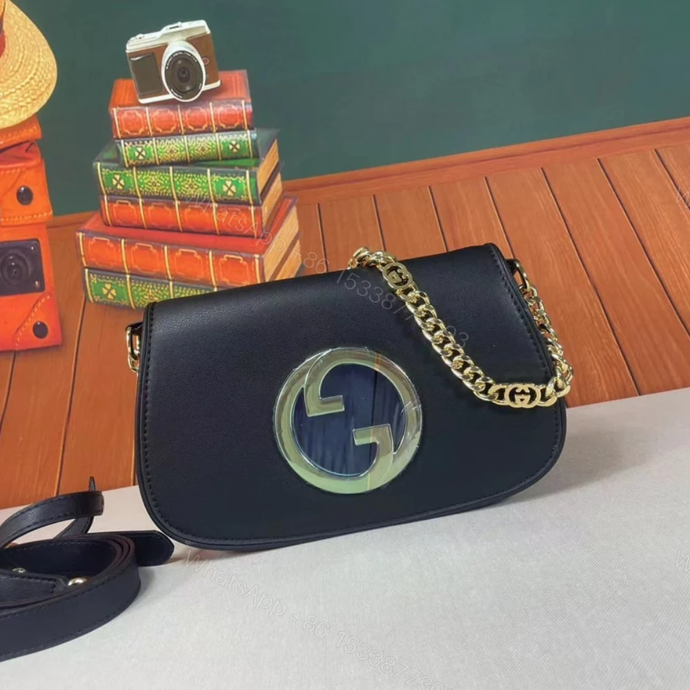 View 2 of Gucci Blondie Shoulder Bag Black 28Cm 699268 UXX0G 1000
