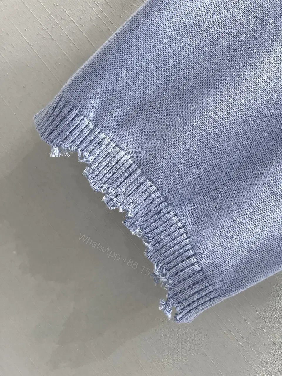 View 6 of Textured Color-Block Knit Tee: Luxe Casual Comfort