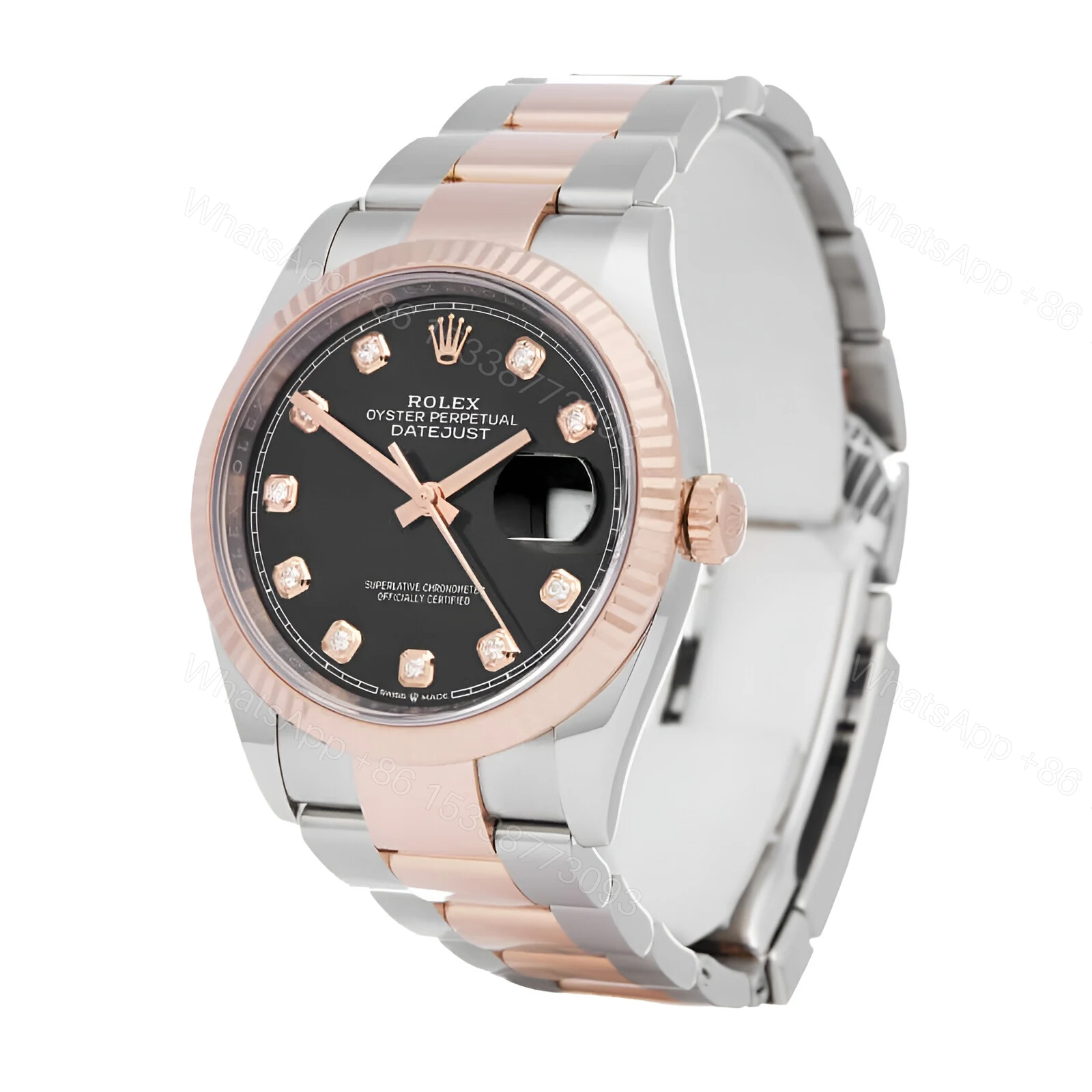 View 2 of Rolex Datejust 126231 Black With Diamond Dial Replica