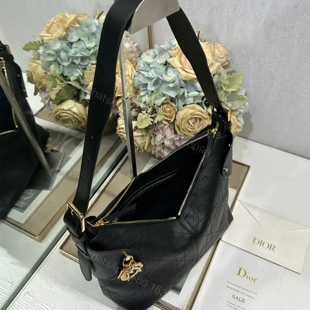 View 4 of 高仿Dior*Voyage系列M284M901小牛皮單肩包中號黑色免檢版