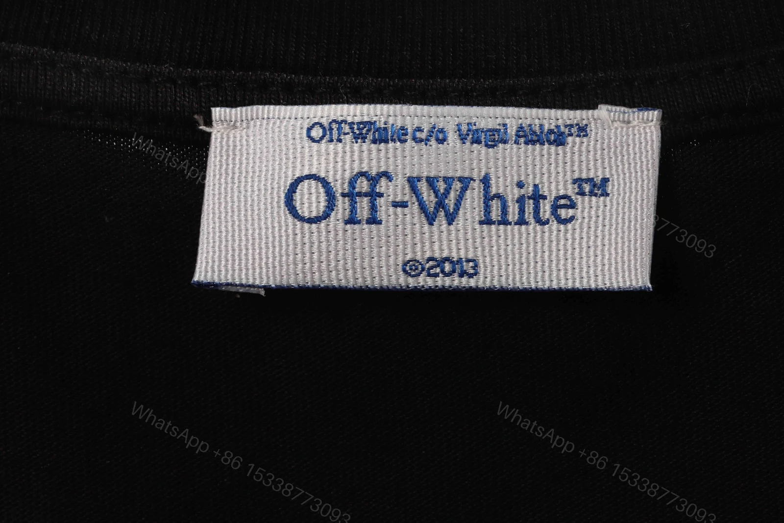 View 8 of Off-White Embroidered Arrow Black T-Shirt