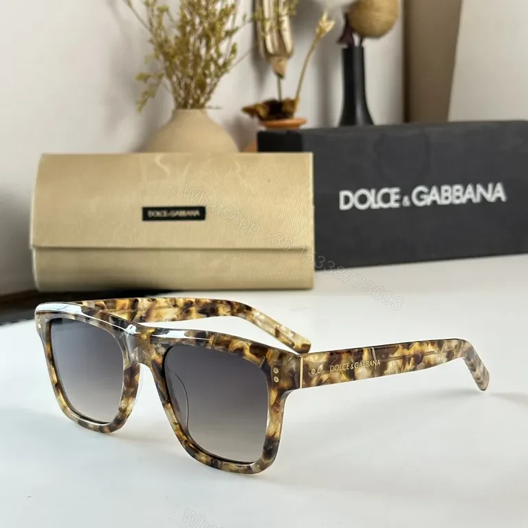 View 2 of Chic Blue Acetate Sunglasses â€” Gradient Lenses, D&G Style