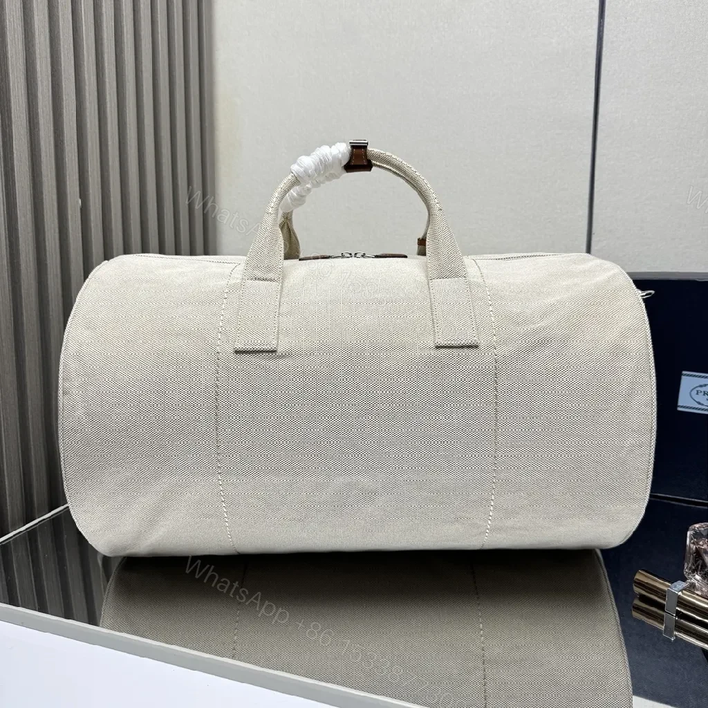 View 4 of Lux Canvas Travel Duffle: Subtle Texture, Maximum Presence