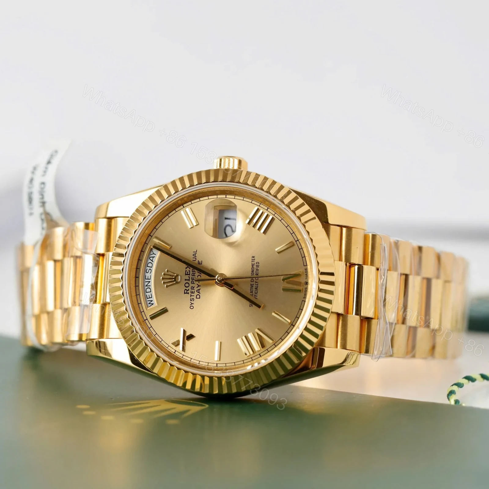 View 4 of Superclone Rolex Day-Date Roman Champagne Dial 228238 40 mm