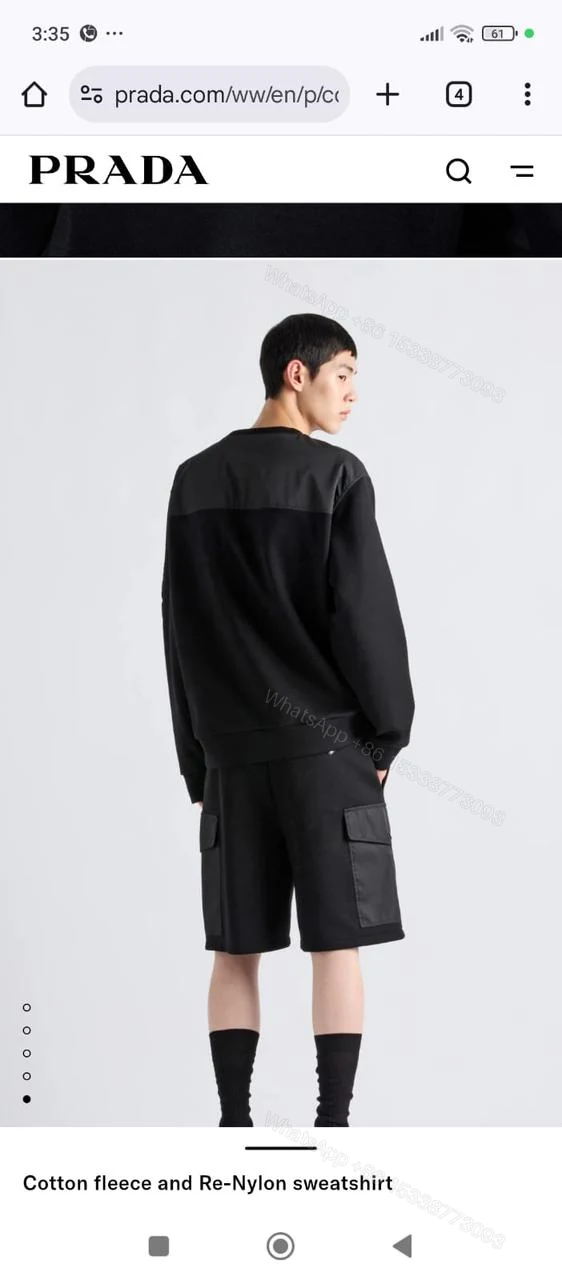 View 8 of First Copy Prada Sweatshirt for Men