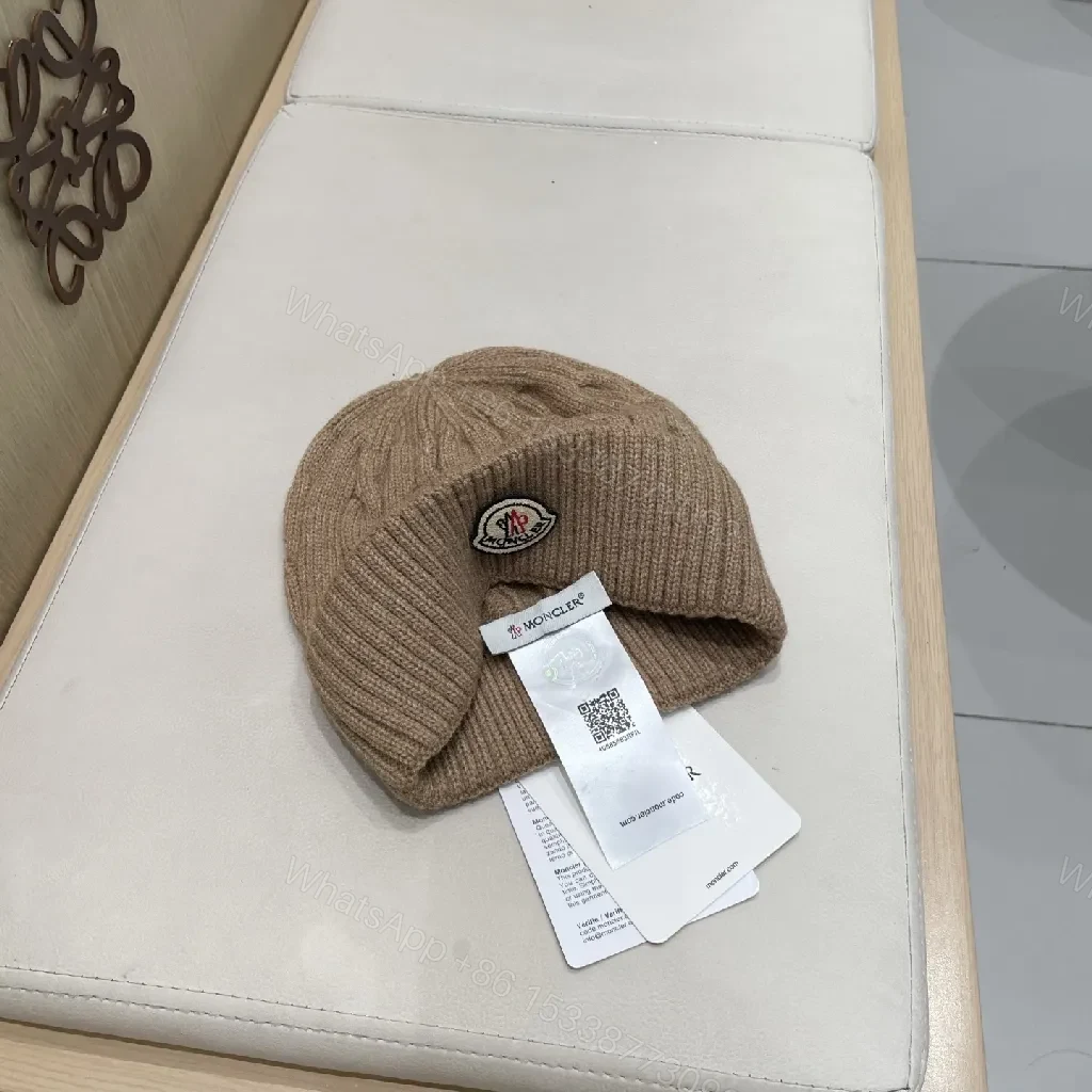 View 5 of Taupe Cable Knit Beanie – Subtle Luxury, All-Season Warmth