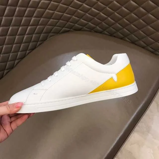 View 8 of FENDI CORNER BUGS LOW-TOP SNEAKERS IN WHITE – FD07