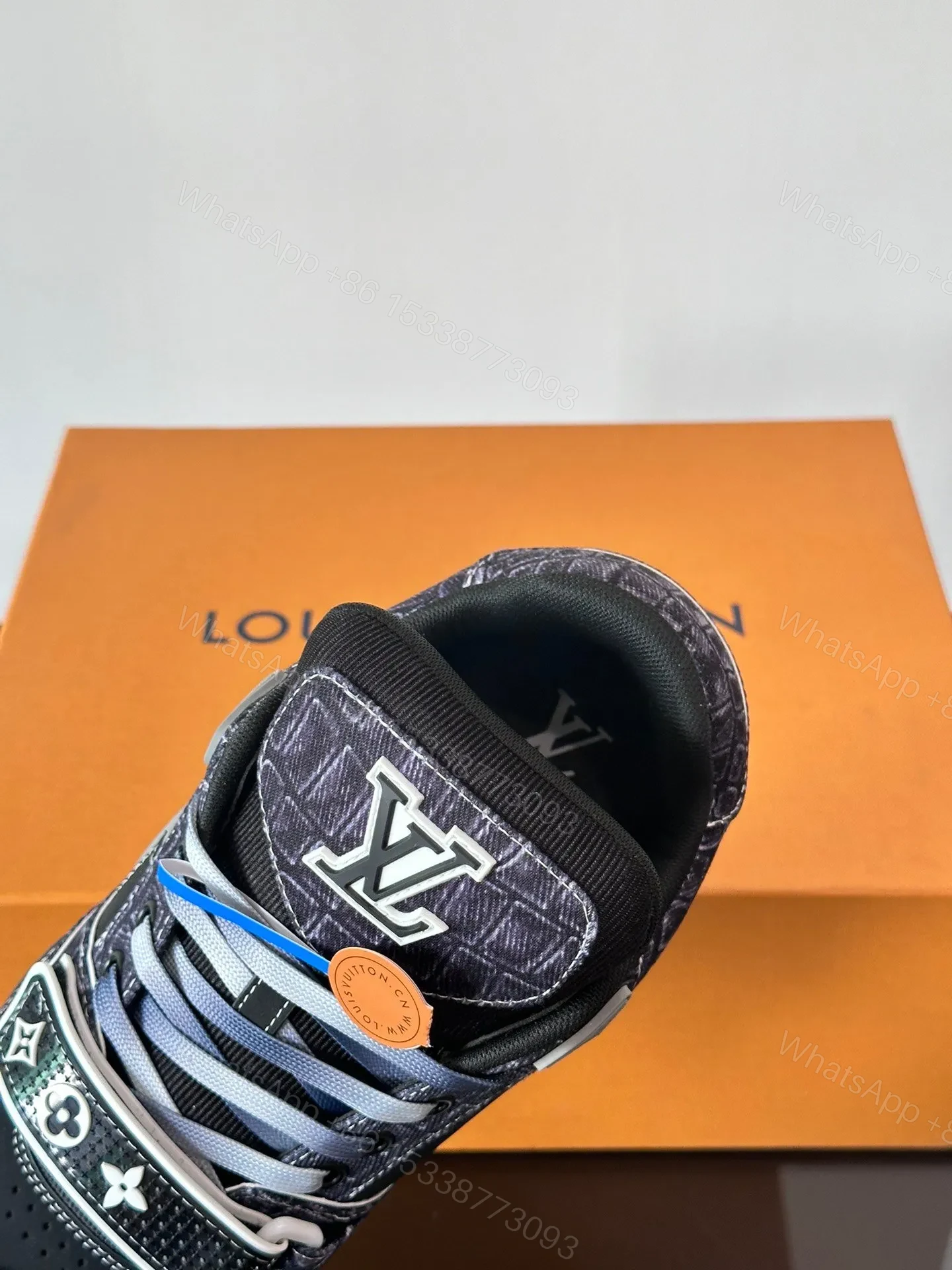 View 5 of LV Men Black Fabric Sneakers