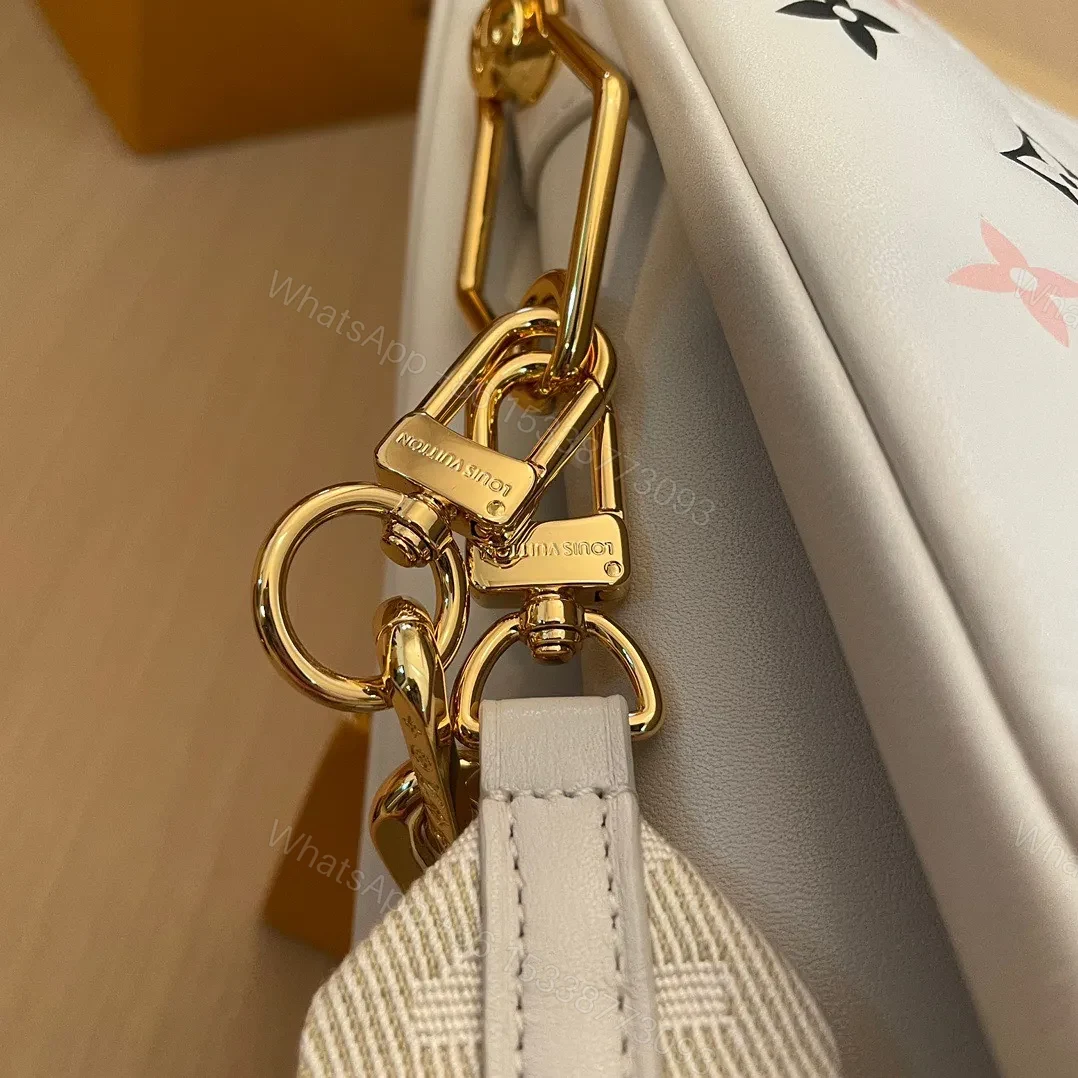 View 5 of Louis Vuitton LV Coussin Monogram Like Auth Handbags Mix Pink Black Pattern 26x20x12cm