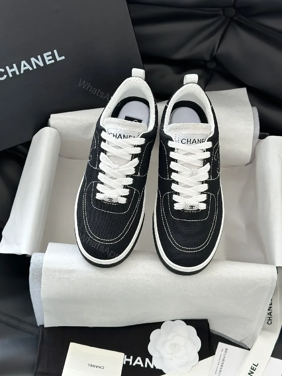 View 9 of Textured Leather Sneakers – Contemporary Chic, All-Day Comfort
