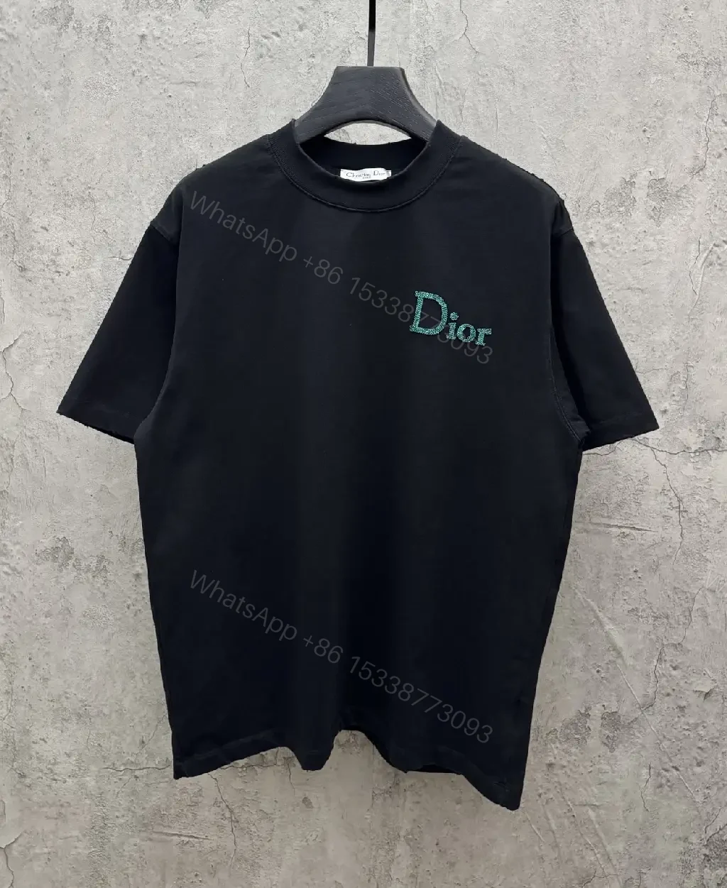 View 10 of Turquoise Logo Minimalist Tee – Soft-Cotton Luxury Shirt