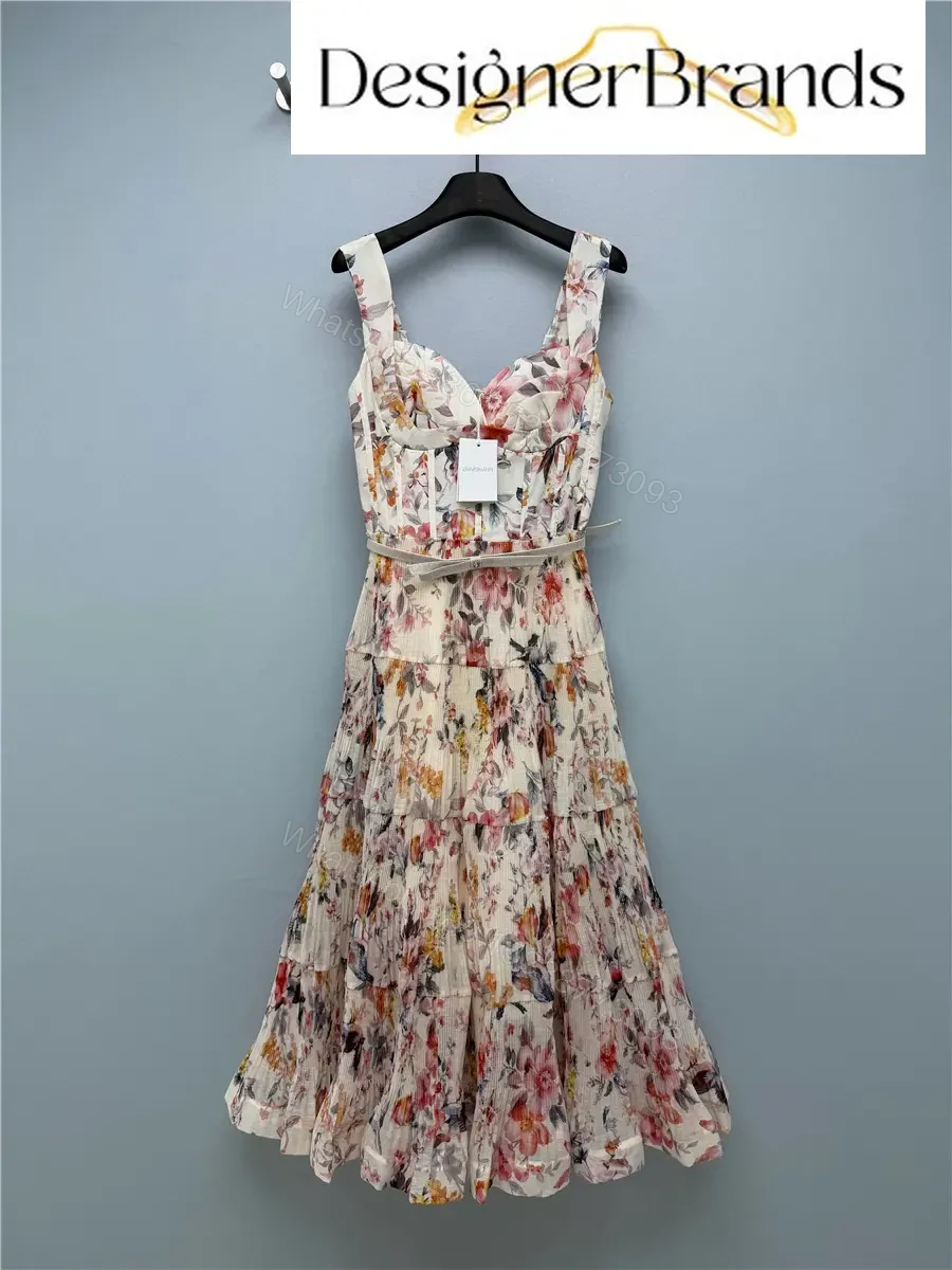 Zimmermann Vintage Floral Print Strappy Dress — view 1
