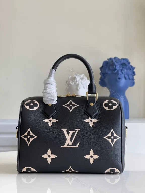 View 3 of Chic Lace-Trim Satchel: LV-Inspired Luxury Everyday Bag