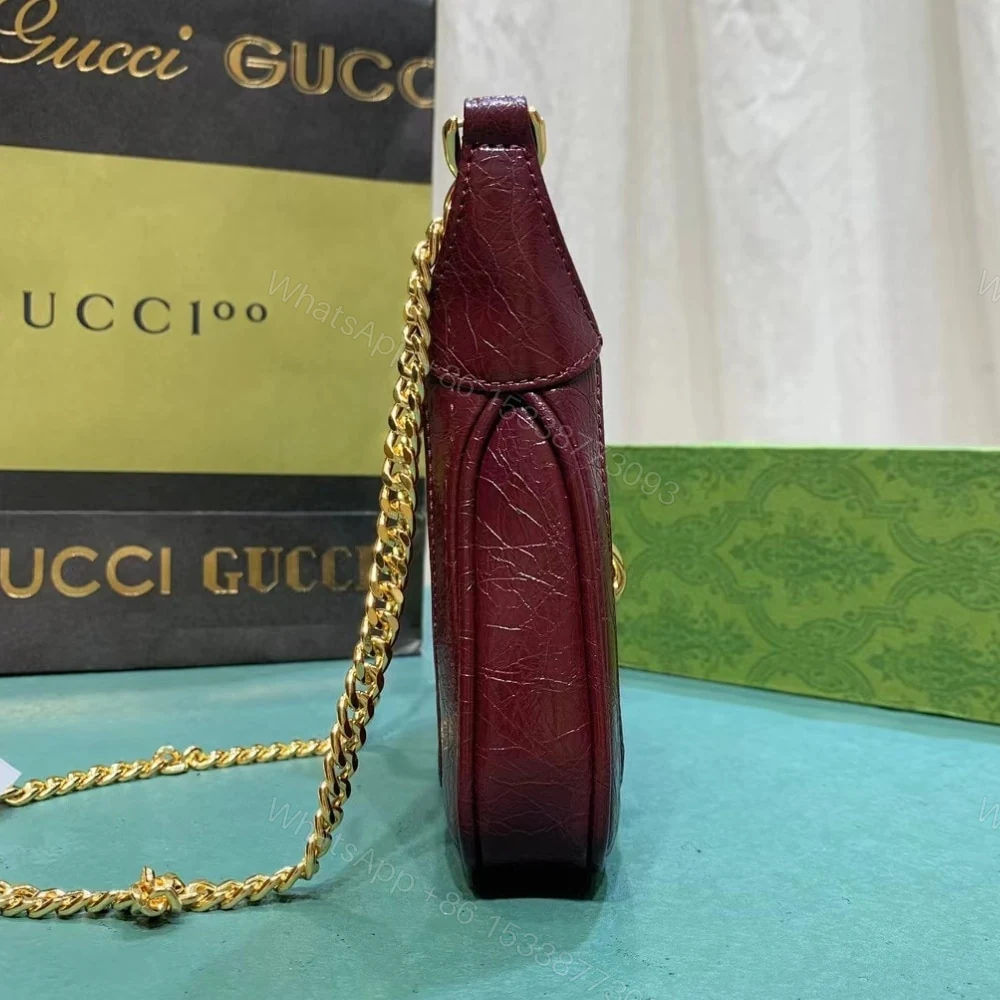 View 8 of Gucci Jackie Notte Mini Bag Rosso Ancora Red 19Cm