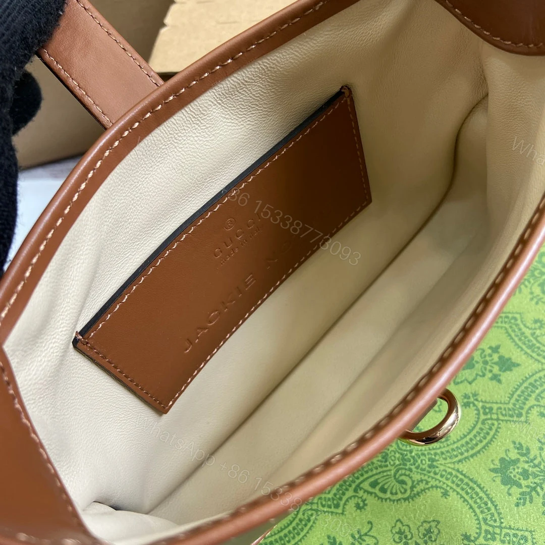 View 4 of JACKIE NOTTE MINI BAG 19 IN TAWNY BROWN CALFSKIN GOLD HARDWARE