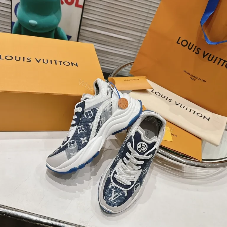 View 9 of Denim Luxe LV-Inspired Sneakers: All-Day Comfort Shoes