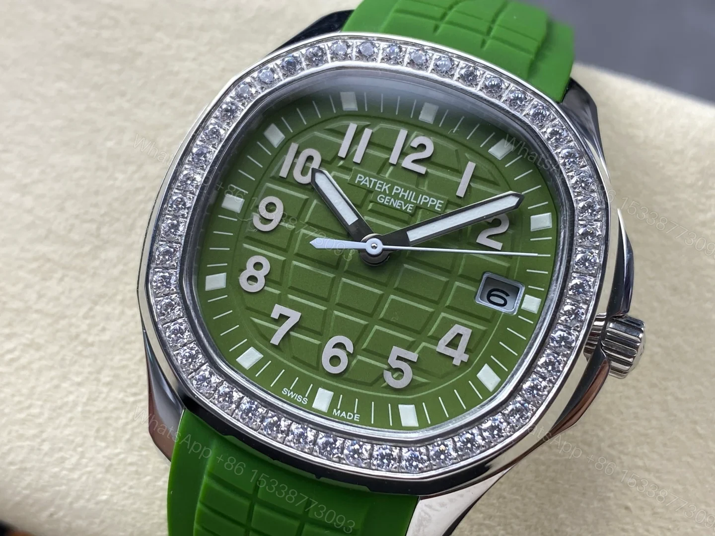 View 3 of Patek Philippe Aquanaut Luce Quartz Stainless Steel Khaki 5267/200A-011