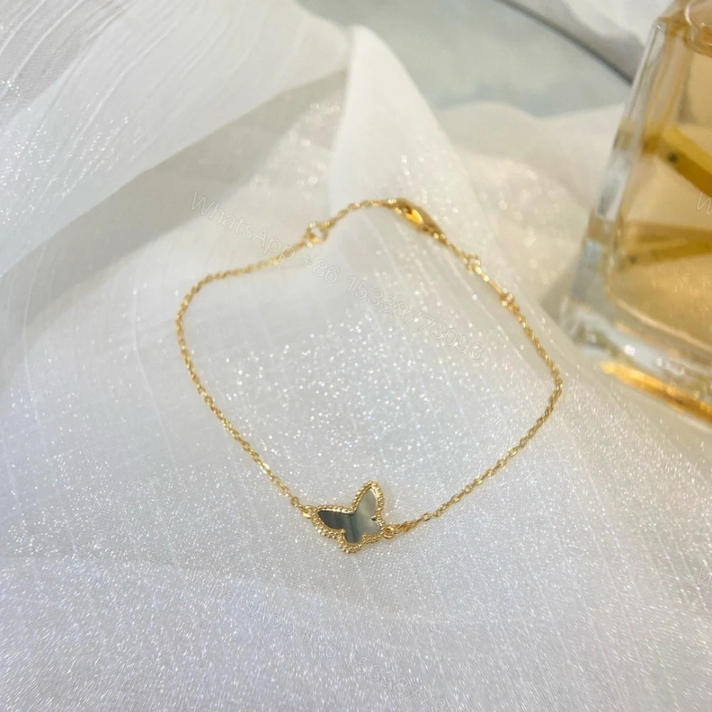 View 3 of 高仿首飾VanCleef&Arpels*RP9VB00蝴蝶貝母玫瑰金手鏈