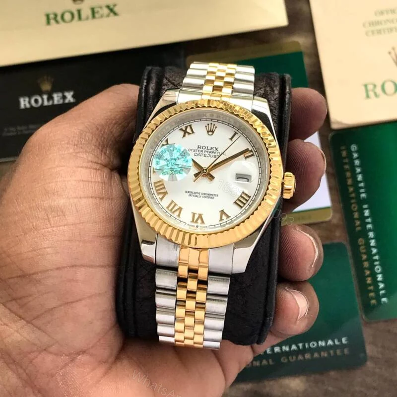 View 2 of Rolex Perpetual Date Just 41 White Dial Automatic