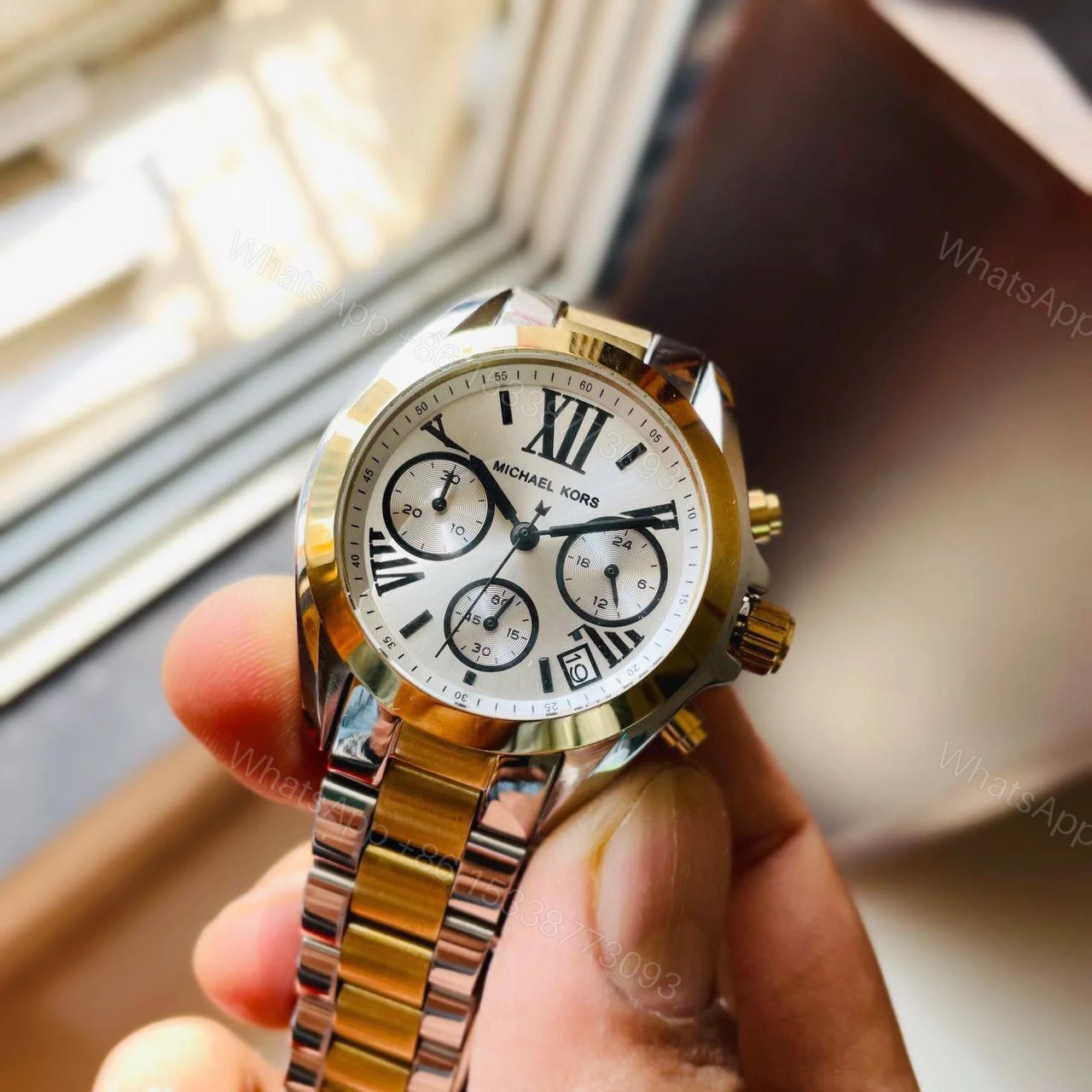 View 4 of First Copy Michael Kors Green Chronograph