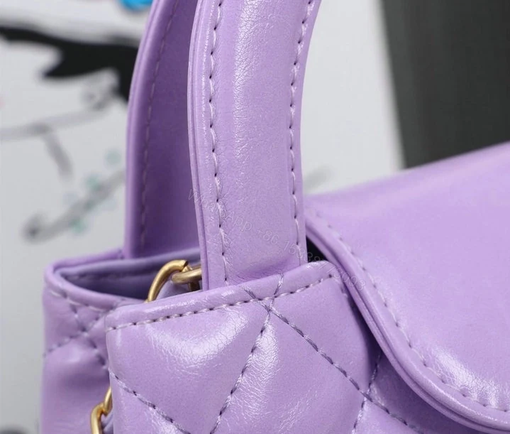 View 5 of Chanel Mini Kelly Shopping Tote Bag VJ6TR89 – Purple