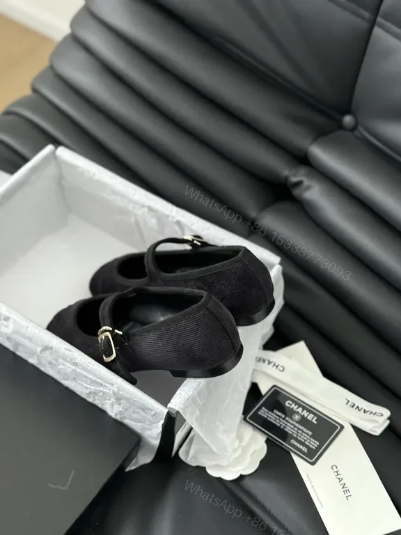 View 8 of Textured-Detail Chanel Slingbacks: Luxury Quilted Comfort Shoes