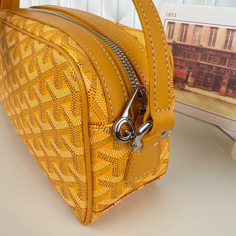 View 5 of 高仿Goyard*CAPVEP8相機郵差包黃色小號免檢版
