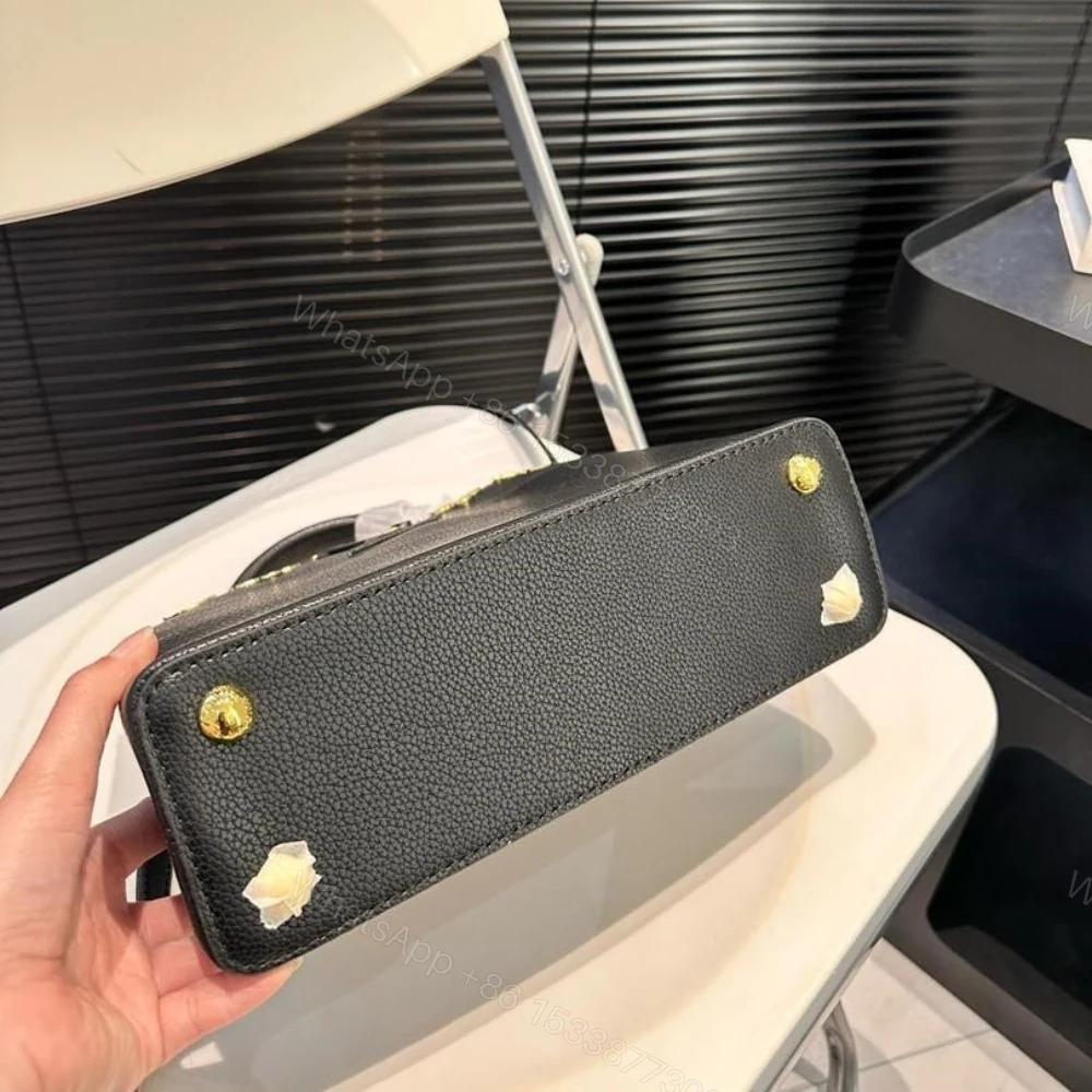 View 5 of Louis Vuitton Capucines MM Bag Black 27Cm M54663
