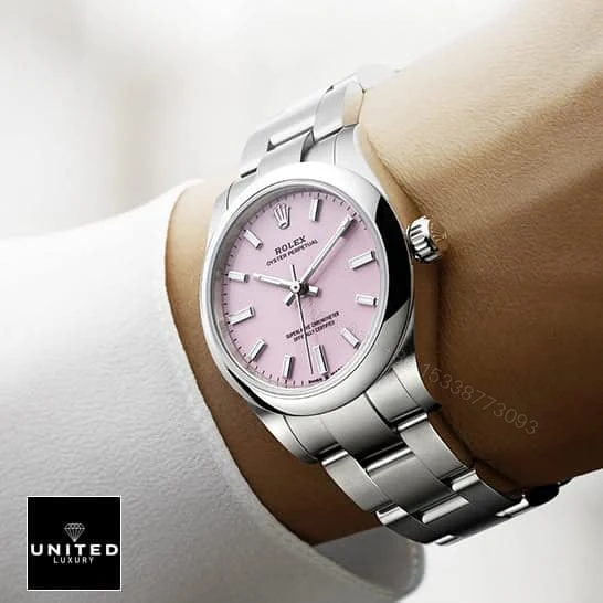 View 6 of Rolex Perpetual Pink 124300 Replica