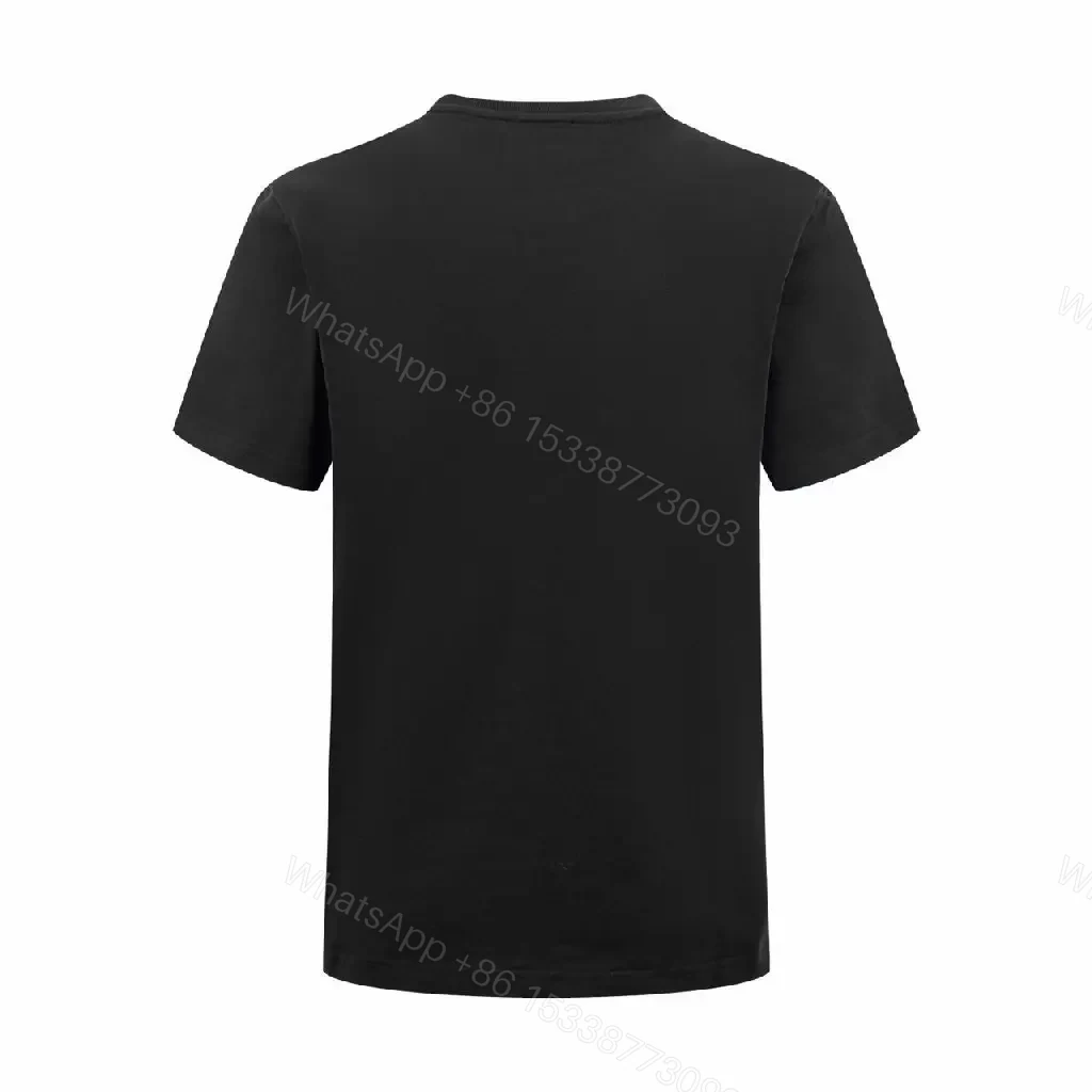 View 2 of Monochrome Crew Tee with Subtle Logo Detailing